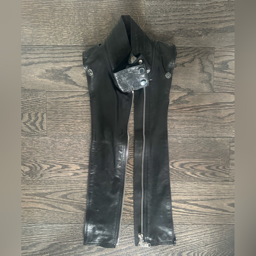 Rare Veronica Beard Leather Moto Dickie - Picture 5 of 8